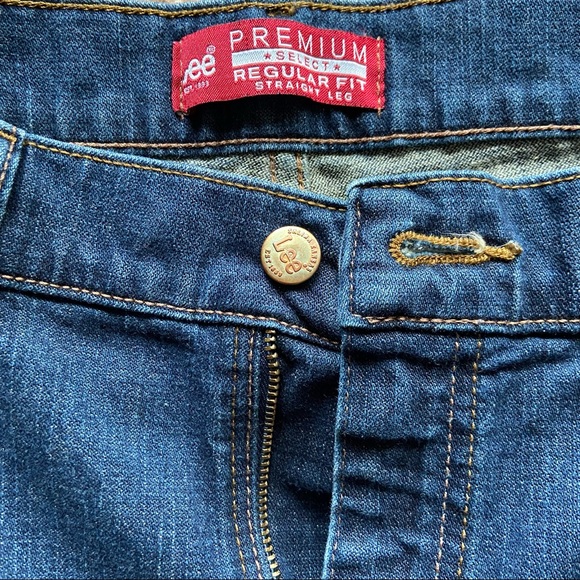 Lee Men’s Premium Select Regular Fit Straight Leg Jeans 38x30 - Picture 3 of 5